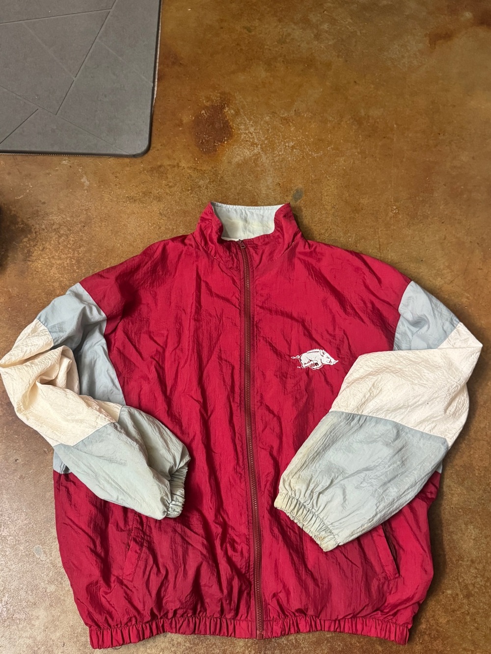 Vintage Arkansas Razorbacks windbreaker